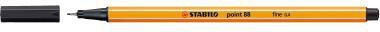 Fineliner STABILO® point 88® 04mm schwarz STABILO® point 88® 04mm schwarz STABILO