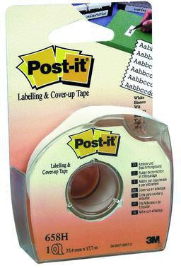 Korrekturband Post-it® 254 mm x 177 m (B x L) wieder ablösbar inkl Handabroller weiß POST-IT