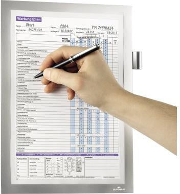 Magnetrahmen DURABLE MAGNETIC NOTE DIN A4 Polyethylen/Polypropylen silber metallic DURABLE – Ansicht 4