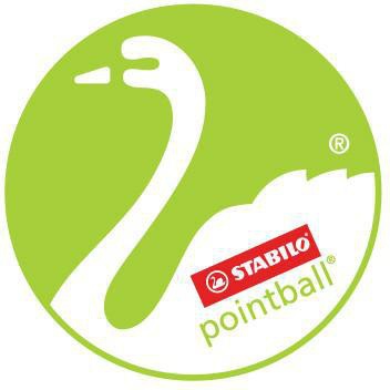 Kugelschreiber STABILO® pointball® 05mm M schwarz dokumentenecht Farbe des Schaftes: orange/weiß STABILO – Ansicht 3