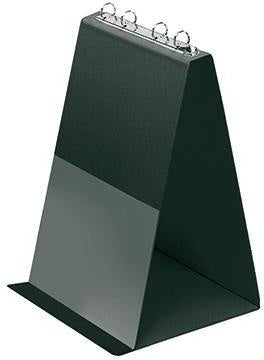 Tischflipchart Veloflex DIN A4 4 Ringe Rundmechanik PVC-Folie kartonverstärkt schwarz 10 Hüllen VELOFLEX
