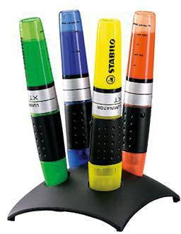 Textmarker STABILO® LUMINATOR® 2-5mm farbig sortiert Keilspitze 4 St/Pack STABILO