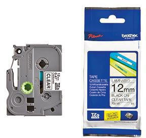 Schriftbandkassette Brother P-touch TZe-131 12 mm x 8 m (B x L) transparent schwarz BROTHER