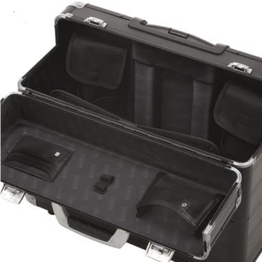 Pilotenkoffür ALUMAXX® C-2 485 x 40 x 23 cm (B x H x T) Zahlenkombinationsschloss Aluminium silber/carbon ALUMAXX