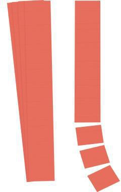 Einsteckkarte Ultradex Planrecord 7 x 32 cm (B x H) 190g/m² rot 90 St/Pack ULTRADEX