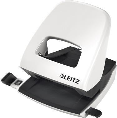 Locher Leitz NeXXt WOW 5008 8cm 30 Bl (80 g/m²) mit Anschlagschiene weiß LEITZ