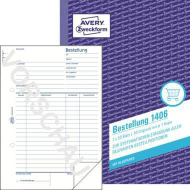 Bestellformular Avery Zweckform DIN A5 nicht selbstdurchschreibend 1 Durchschlag 2 x 50 Bl AVERY ZWECKFORM