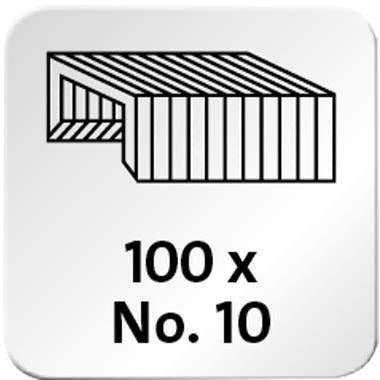 Heftgerät NOVUS B 10 Professional No 10 fest/nageln 15 Bl (80 g/m²) inkl 200 Heftklammern No 10 – Ansicht 6