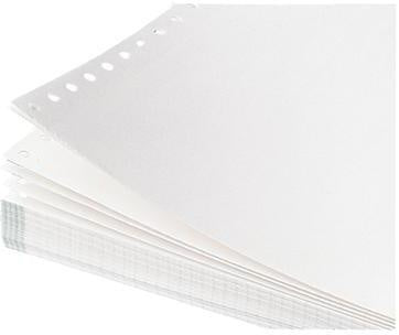 Computerpapier Soennecken DIN A4 blanko 60g/m² elementar chlorfrei gebleicht holzfrei Längsperforation weiß 2 – Ansicht 3