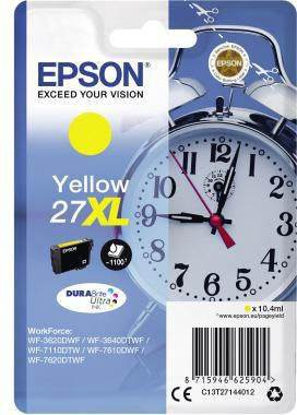 Tintenpatrone Epson Originalzubehör 27XL ca 1100 Seiten gelb 104ml EPSON