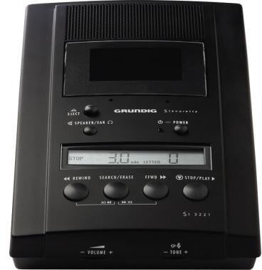 Analoges Wiedergabegerät gründig Stenorette St 3221 12 x 54 x 21 cm (B x H x T) inkl Netzteil 683 schwarz grünDIG