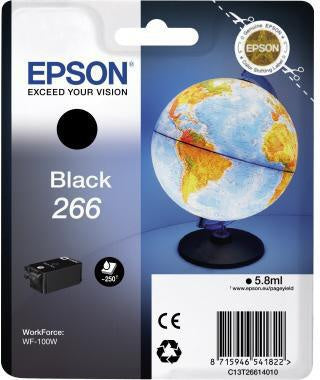 Tintenpatrone Epson Originalzubehör 266 ca 250 Seiten schwarz 58ml EPSON