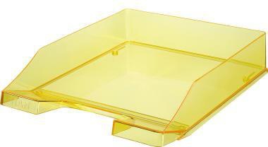 Briefablage HAN KLASSIK DIN A4 DIN C4 Polystyrol Farbe: gelb transparent HAN