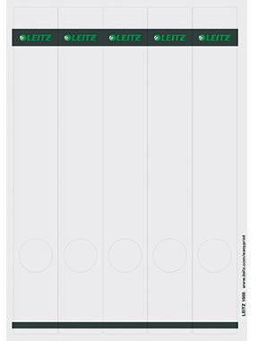 Ordnerrückenetikett Leitz schmal/lang 39 x 285 mm (B x H) selbstklebend mit Griffloch grau 125 Etik/Pack LEITZ