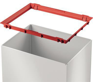 Abfalleimer Hailo Big-Box Swing L 35l Stahlblech weiß 1 Sortierfach HAILO