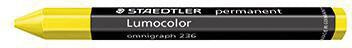 Signierkreide STAEDTLER® Lumocolor® permanent omnigraph mit Papierhülle gelb STAEDTLER