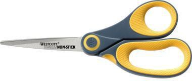 Universalschere Westcott Titanium Non Stick 204mm Rechtshänder Stahl grau/gelb WESTCOTT