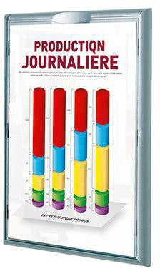 Infodisplay Paperflow 237 x 322 x 23 cm (B x H x T) DIN A4 inkl doppelseitigem Klebeband 4 St/Pack PAPERFLOW