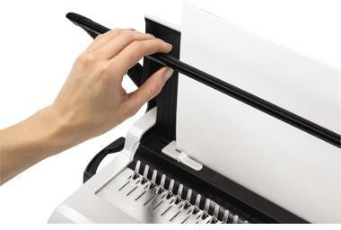 Plastikbindegerät Fellowes® Star+ 448 x 8 x 28 cm (B x H x T) DIN A4 19mm weiß FELLOWES – Ansicht 3