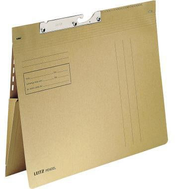 Pendelhefter Leitz DIN A4 250g/m² kaufmännische Heftung ohne Organisationsaufdruck Natronkarton recycelt naturbraun LEITZ