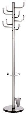 Garderobenständer ALCO 375 x 172 cm (D x H) Metall pulverbeschichtet silber ALCO