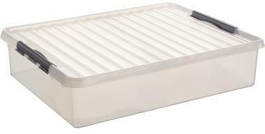Aufbewahrungsbox Sunware the q-line 80 x 18 x 50 cm (B x H x T) 60l Kunststoff transparent SUNWARE