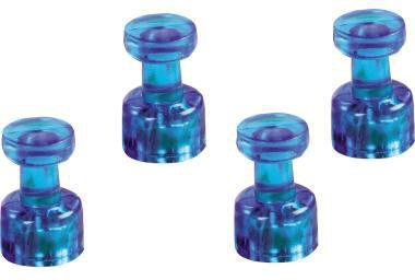 Magnet magnetoplan® Memohalter 11 x 18 mm (D x L) 11mm 05kg Ferrit dunkelblau 4 St/Pack MAGNETOPLAN