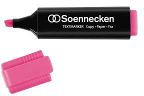 Textmarker Soennecken 2-5mm rosa Keilspitze Soennecken 2-5mm rosa Keilspitze SOENNECKEN