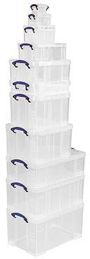 Aufbewahrungsbox Really Useful Box 195 x 11 x 135 cm (B x H x T) 16l Polypropylen transparent REALLY USEFUL BOX – Ansicht 3