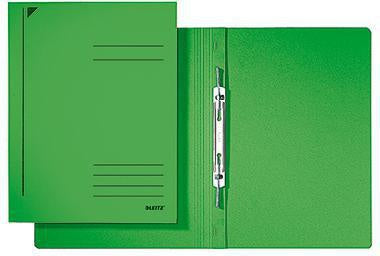 Spiralhefter Leitz DIN A4 430g/m² mit Beschriftungsfeld Pendareckarton recycelt grün LEITZ
