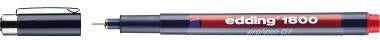 Fineliner edding 1800 profipen 025mm rot edding 1800 profipen 025mm rot EDDING