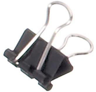 Foldbackklemmer MAUL mauly® 15mm 5mm Stahl schwarz 12 St/Pack MAUL