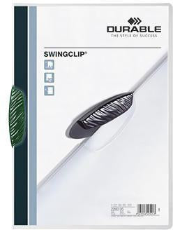 Klemmmappe DURABLE SWINGCLIP® DIN A4 Polypropylen Farbe der Rückseite: transparent Farbe der Klemme: grün DURABLE