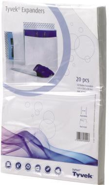 Faltentasche Tyvek® DIN C4 229 x 324 mm (B x H) ohne Fenster 55g/m² mit Haftklebung Tyvek® weiß 20 St/Pack TYVEK