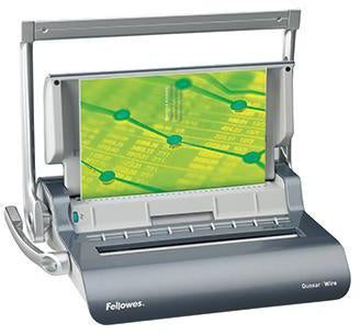 Drahtbindegerät Fellowes® Quasar Wire 47 x 132 x 412 cm (B x H x T) DIN A4 14mm grau FELLOWES