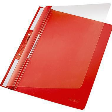 Schnellhefter Leitz DIN A4 80g/m² PVC-Hartfolie rot Leitz DIN A4 80g/m² PVC-Hartfolie rot LEITZ
