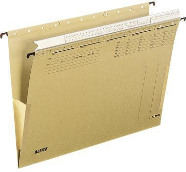 Hängetasche Leitz ALPHA® DIN A4 250g/m² Karton recycelt naturbraun LEITZ