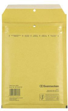 Luftpolstertasche Soennecken C/0 mit Haftklebung Kraftpapier natronbraun 100 St/Pack SOENNECKEN