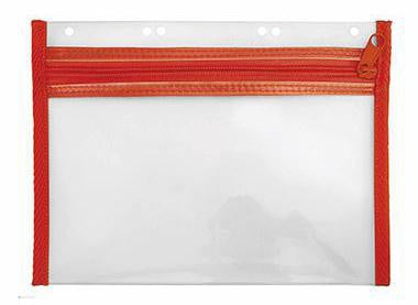 Reißverschlusstasche Veloflex VELOBAG® XXS Eurolochung Polypropylen rot VELOFLEX