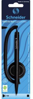 Kugelschreiber Schneider Klick-Fix-Pen 05mm schwarz dokumentenecht Farbe des Schaftes: schwarz SCHNEIDER