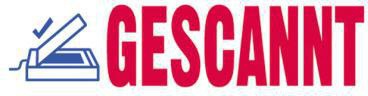 Textstempel trodat® Office PrintyT 4912 47 x 18 mm (B x H) Gescannt blau/rot TRODAT – Ansicht 3