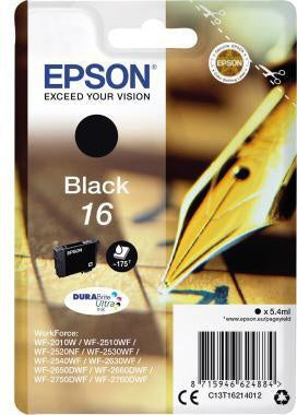 Tintenpatrone Epson Originalzubehör 16 ca 175 Seiten schwarz 54ml EPSON
