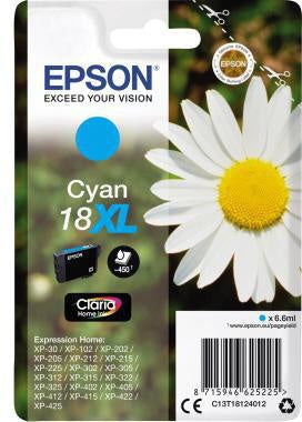 Tintenpatrone Epson Originalzubehör 18XL ca 450 Seiten cyan 66ml EPSON