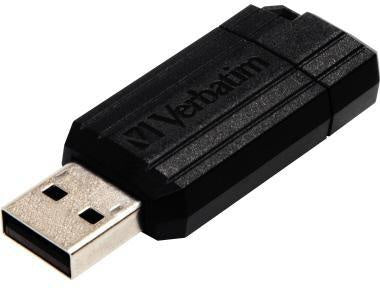USB-Stick Verbatim PinStripe USB 20 16Gbyte schwarz VERBATIM