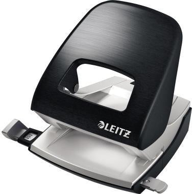 Locher Leitz NeXXt Style 5006 8cm 30 Bl (80 g/m²) mit Anschlagschiene satin schwarz LEITZ