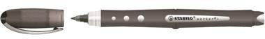 Tintenroller STABILO® worker®+ colorful 05mm schwarz Rundspitze nicht dokumentenecht STABILO