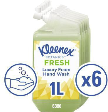 Schaumseife Kleenex® BotanicsT FRESH Aloe Vera Gurke dermatologisch getestet Kartusche Kunststoff 1l KLEENEX