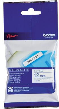 Schriftbandkassette Brother P-touch M-K233 12 mm x 8 m (B x L) weiß blau BROTHER