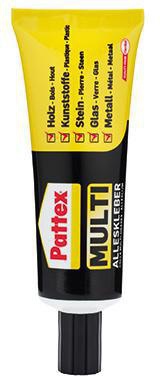 Alleskleber Pattex Multi nicht auswaschbar nicht nachfüllbar 50g PATTEX