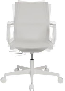 Bürodrehstuhl TOPSTAR SITNESS® Life 40 44-57cm Rolle hart gebremst (für Teppichboden) Polyamid weiß TOPSTAR